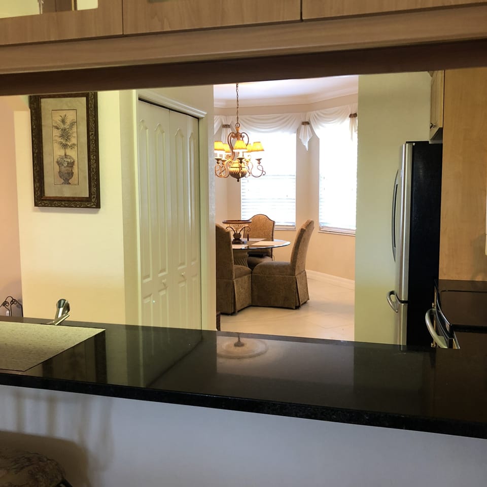 view looking right when walking in entrance of condo