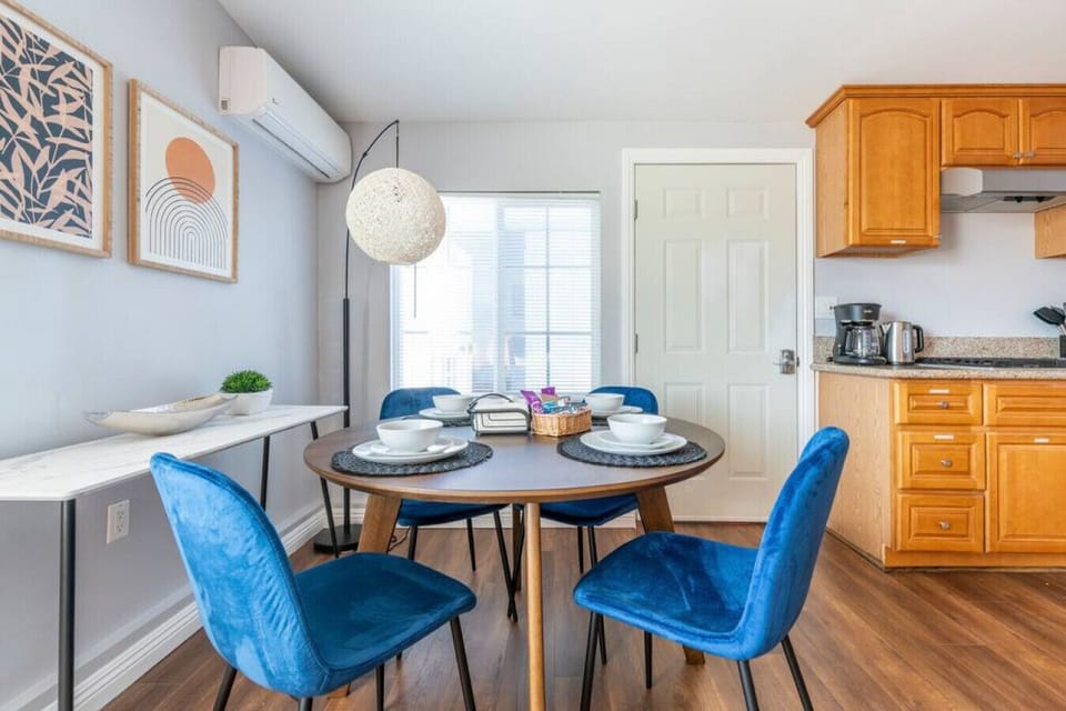 Savor a home-cooked meal in our charming dining area, with a kitchenette stocked with everything you need to whip up a gourmet feast.