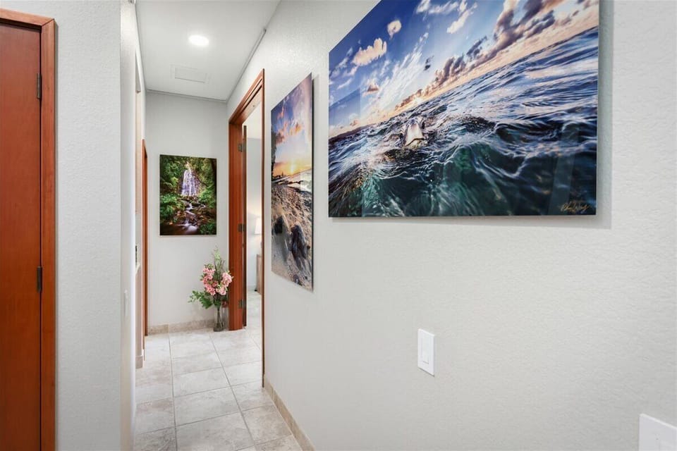Hallway to Bedroom and Bathroom.