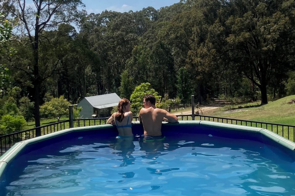 Our swimming pool is heaven on a hot day