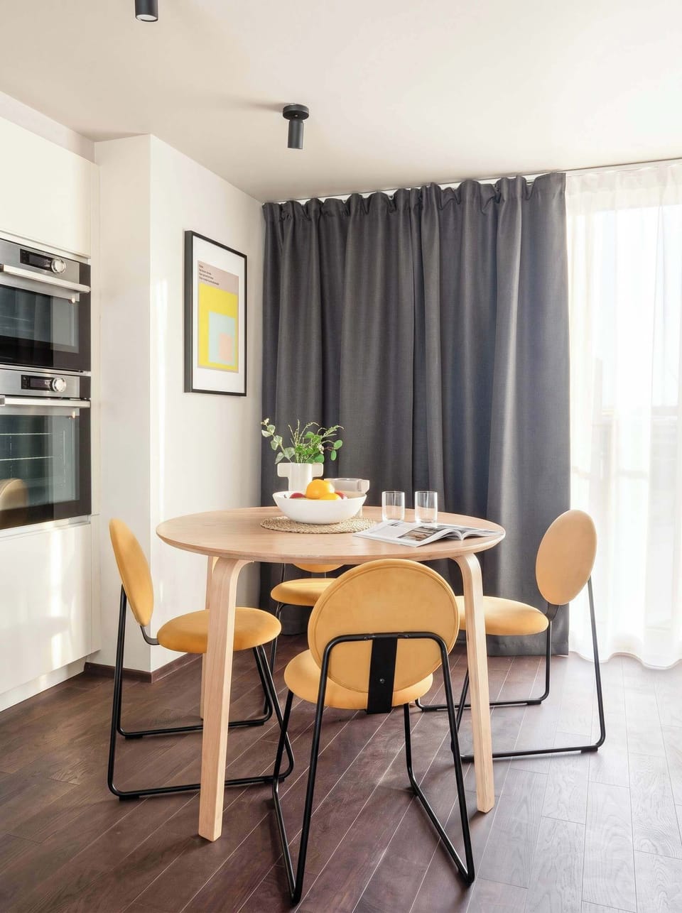 Dining table in the kitchen