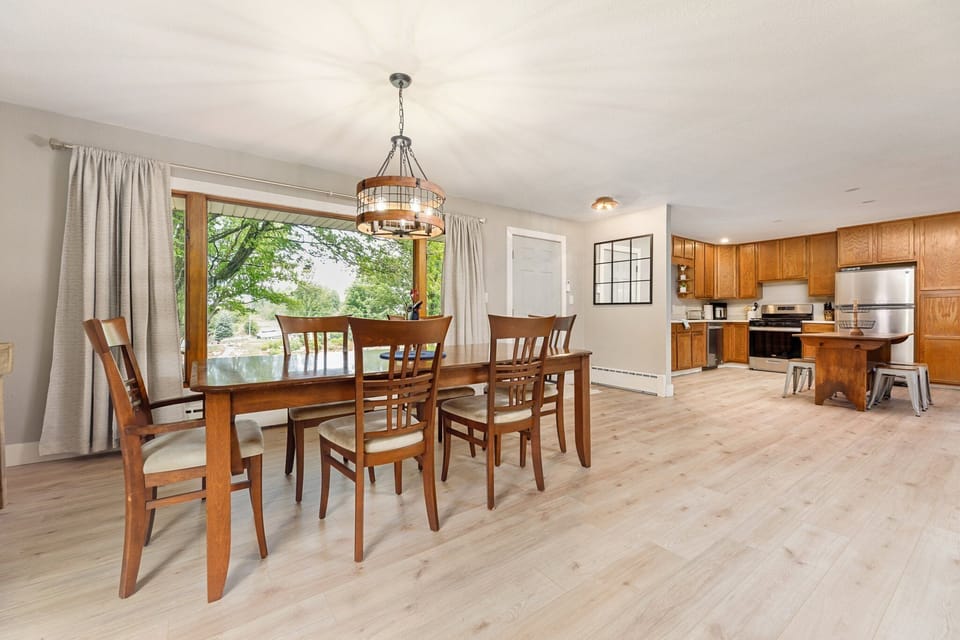 Updates include  fully equipped kitchen with modern appliances, and ample natural light throughout.
