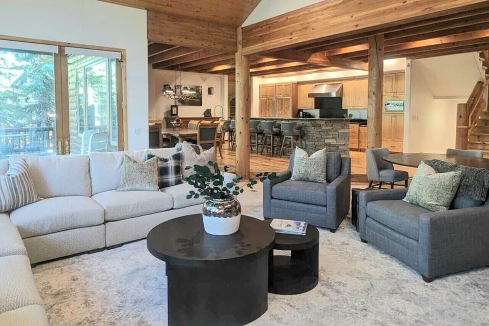 Living room with great natural lighting