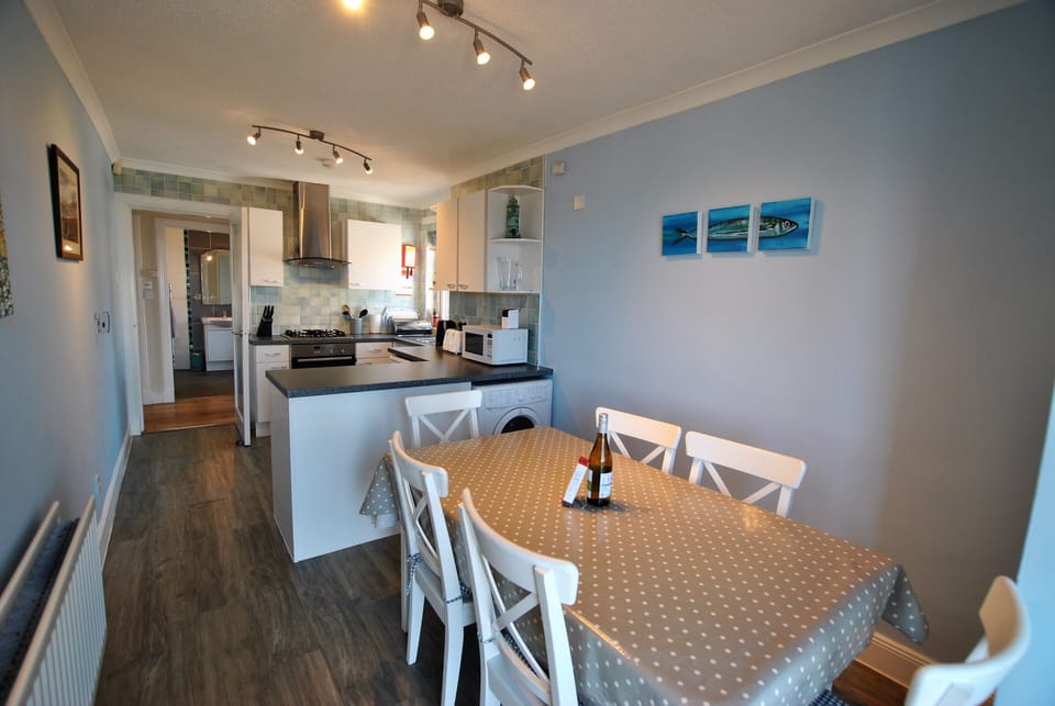The dining kitchen is a great sociable space