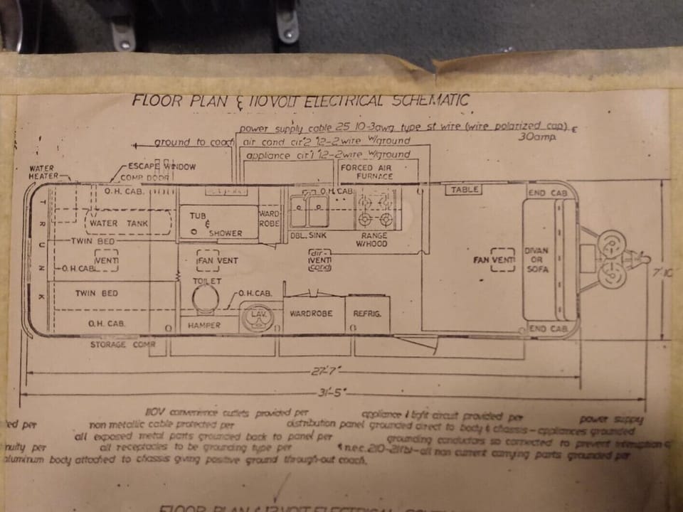 Basic Floor Plan of Camper