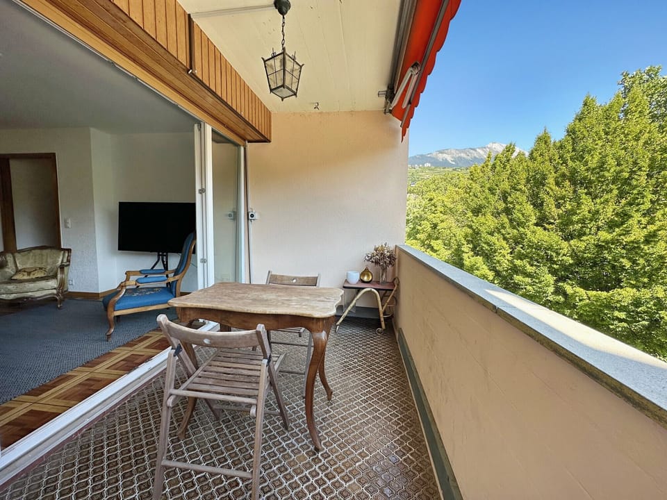 View of the balcony