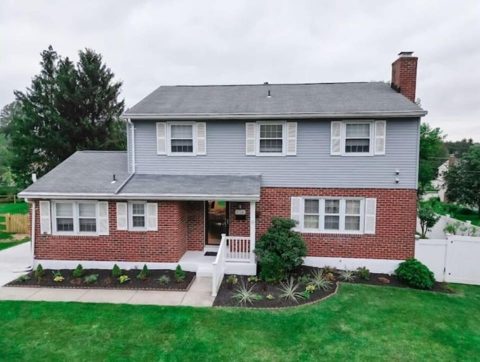 The Front elevation of the property.