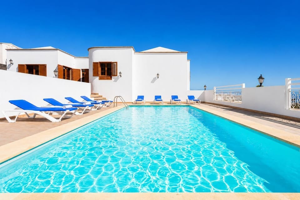 Beautiful villa with private pool, terrace, and garden with sea views
