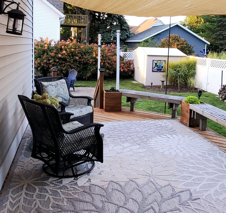 Backyard deck