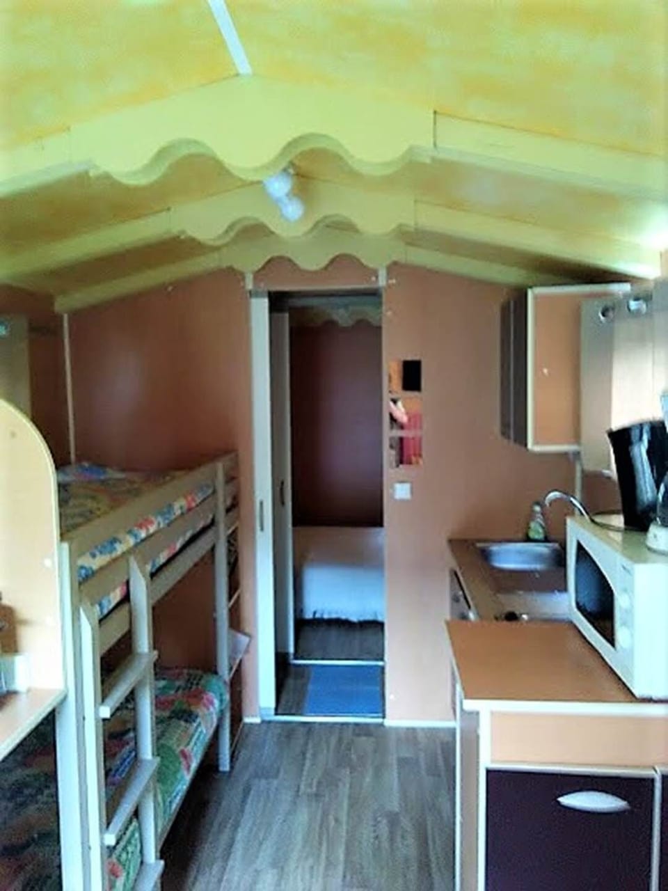 Intérieur de la roulotte