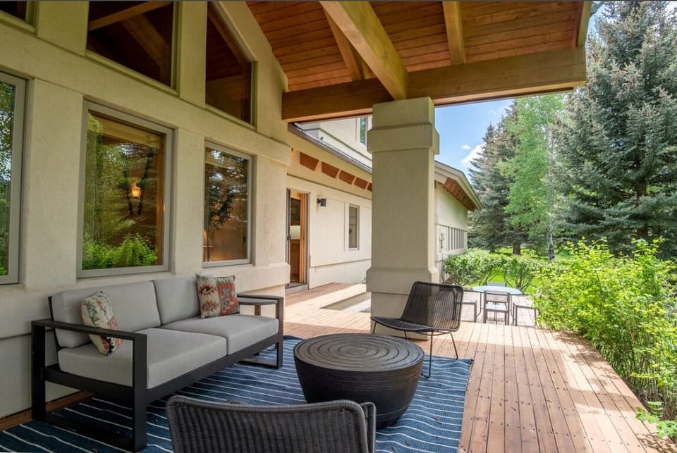 Covered back porch