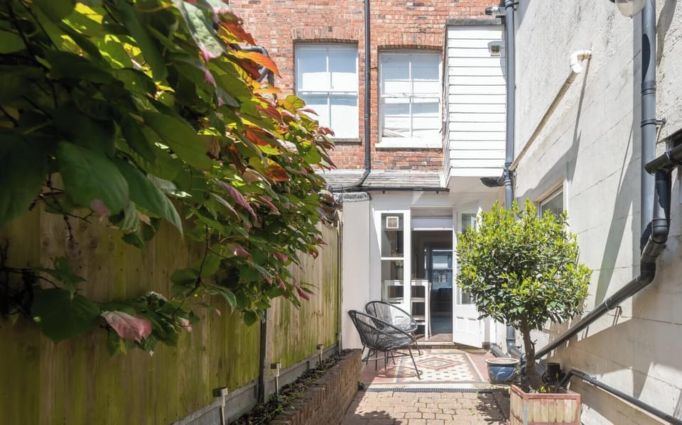 Lovely courtyard garden which is a suntrap! 