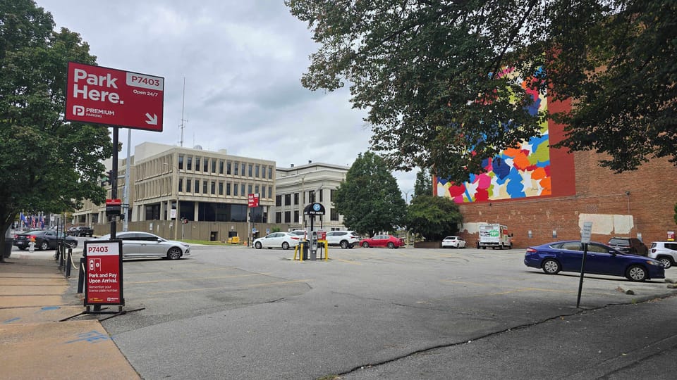 Parking available in the nearby Church Avenue Garage and the paid lot next to it