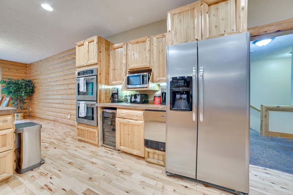Kitchen | 1st Floor | 2 Coffee Pots | Gas Range | Wine Fridge | Blender