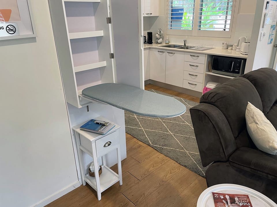 Built-in ironing board