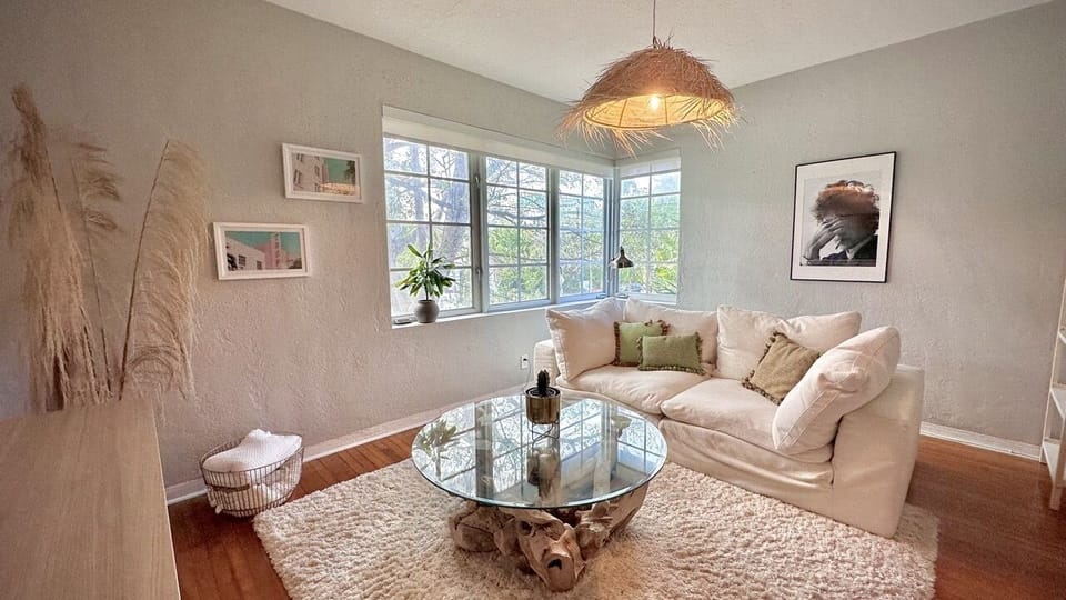 Beautiful space with enough light to read and relax