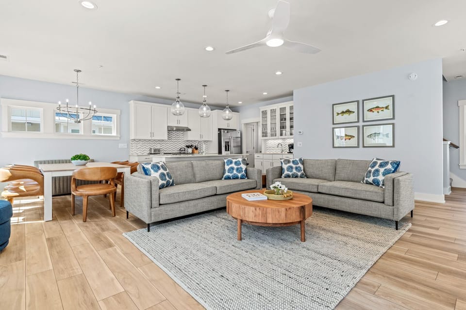 Great Room on Third Level with Ocean Views