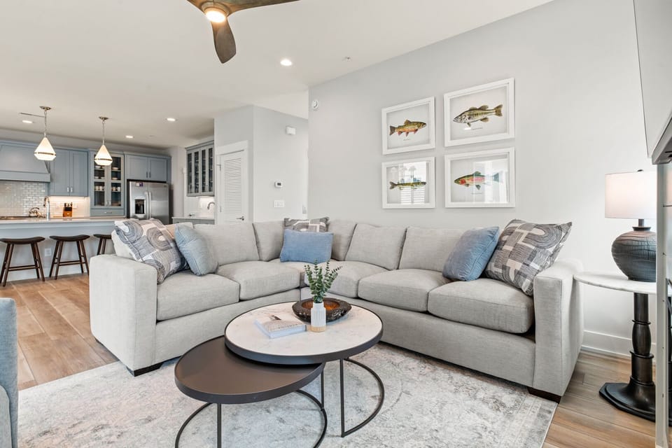 Great Room on Third Level with Ocean Views