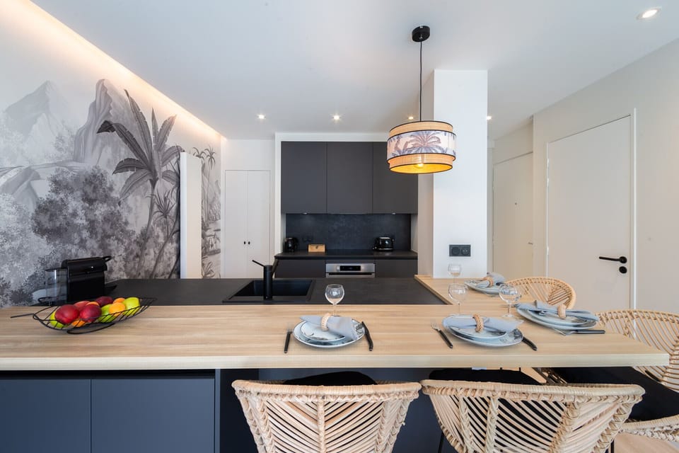 Plan de travail cuisine et repas