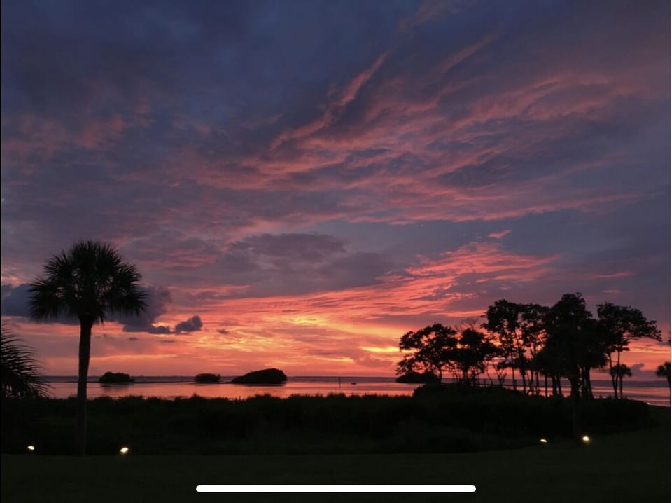 Sunset views over Charlotte Harbor are amazing each night. 