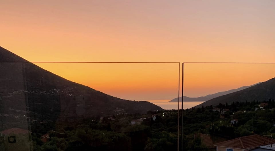 balcony with fantastic panoramic sea and mountain views, day and.....