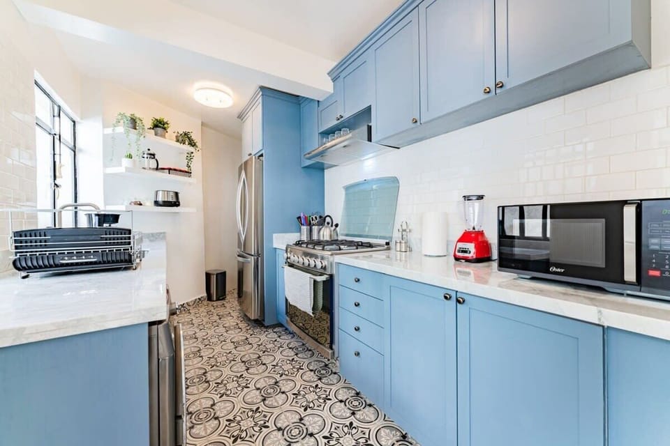 A spacious kitchen well-equipped to prepare any meal of the day