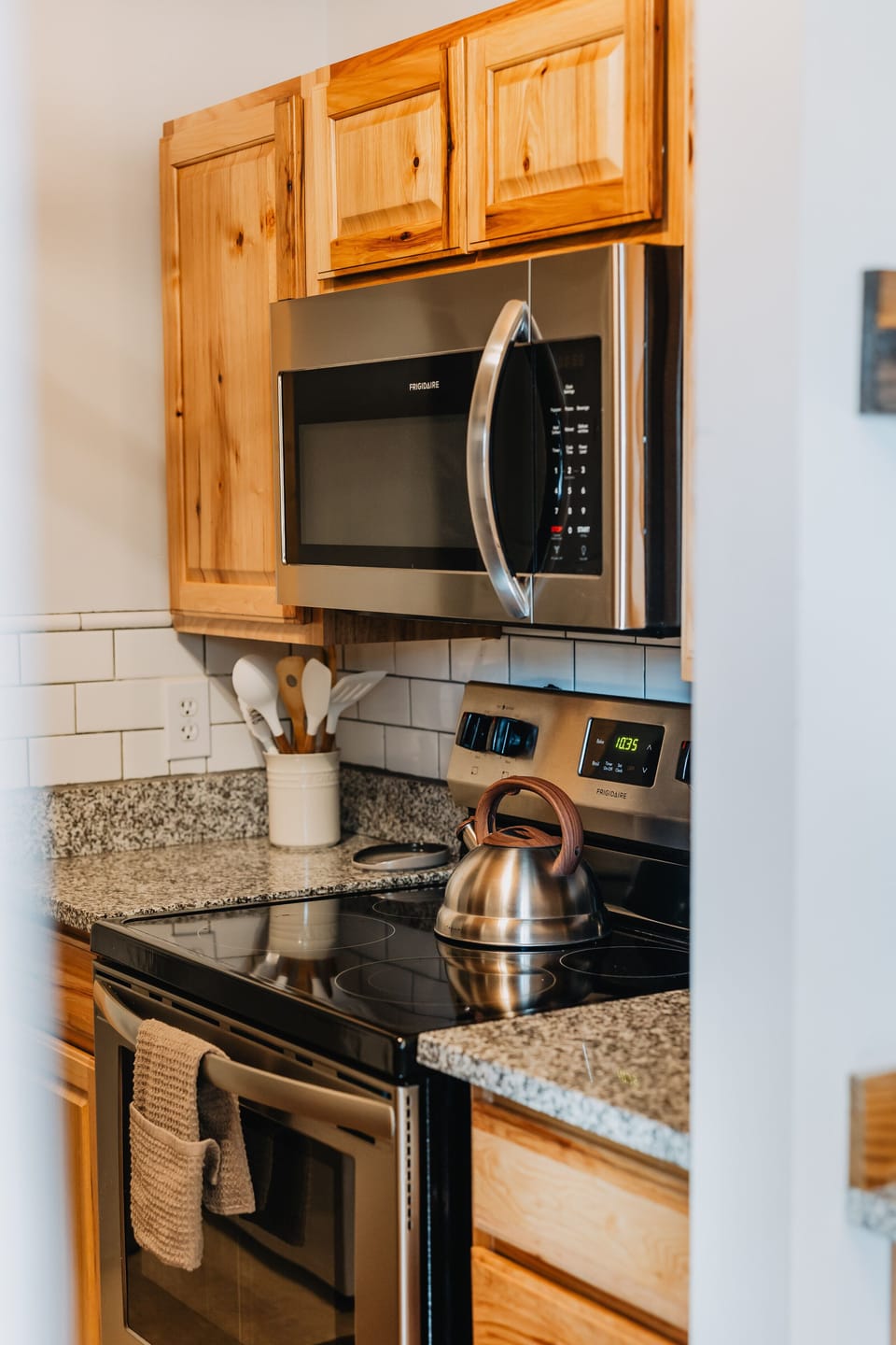 Kitchen is fully equipped for your stay, including All-Clad cookware and many other essentials