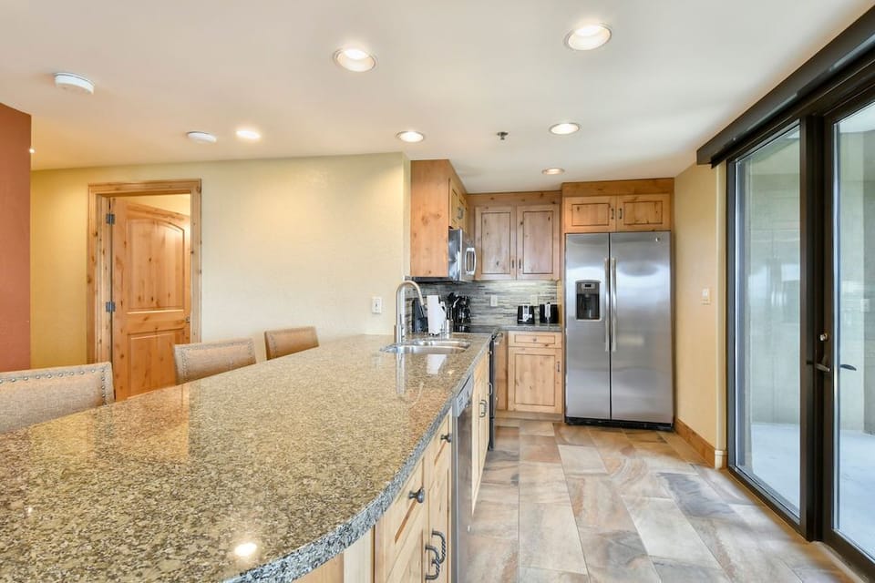Prepare a meal in the equipped kitchen.