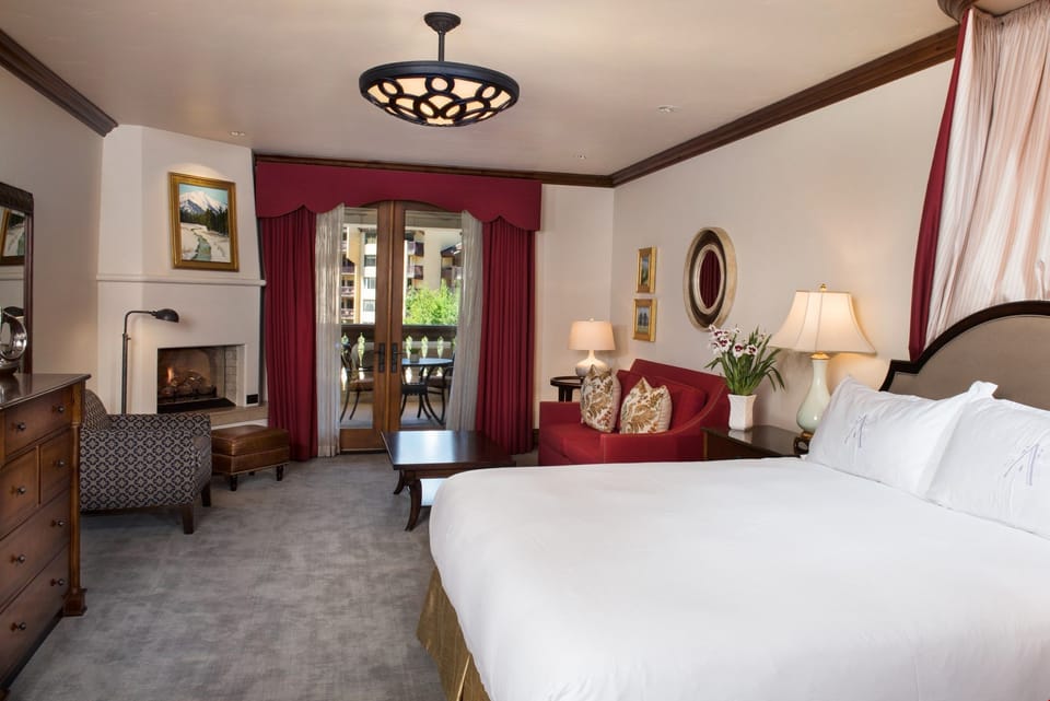 Get a good night's sleep in the plush king bed.