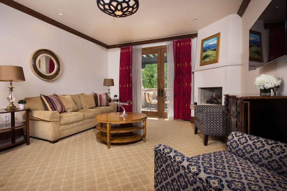 Unwind after a day on the mountain, and cozy up next to the fireplace, or watch a movie.