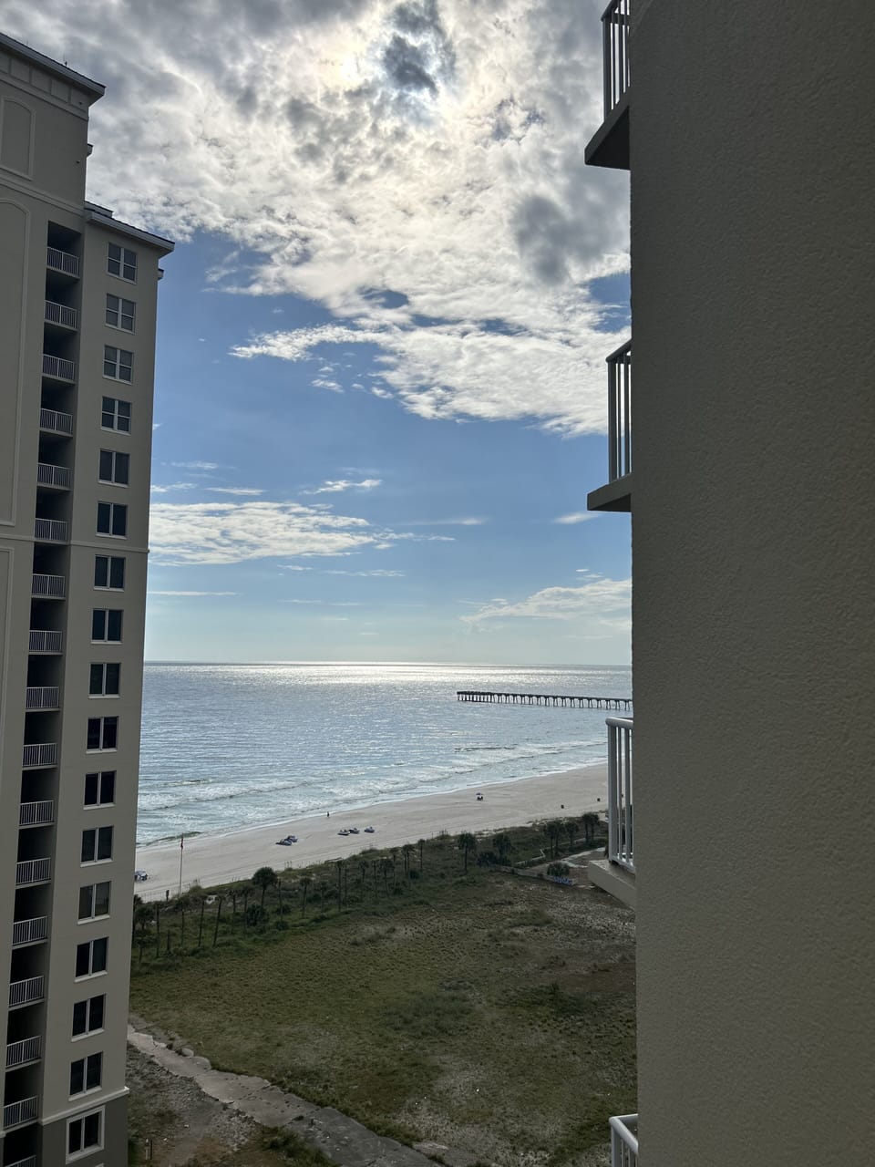 Gulf view from balcony