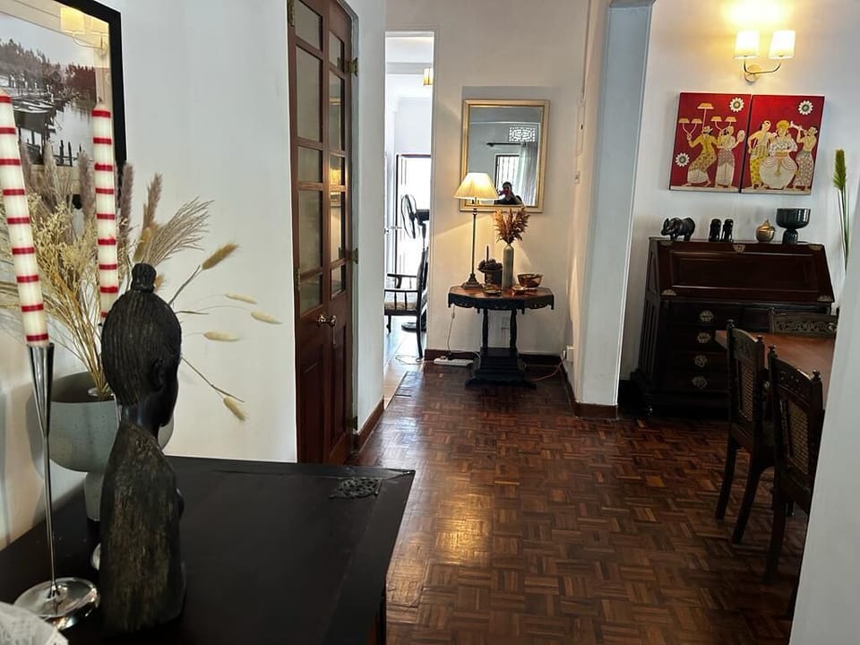 Ground floor living area and passage 