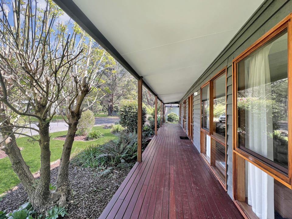 Enjoy the front decking, perfect for soaking up the scenery.