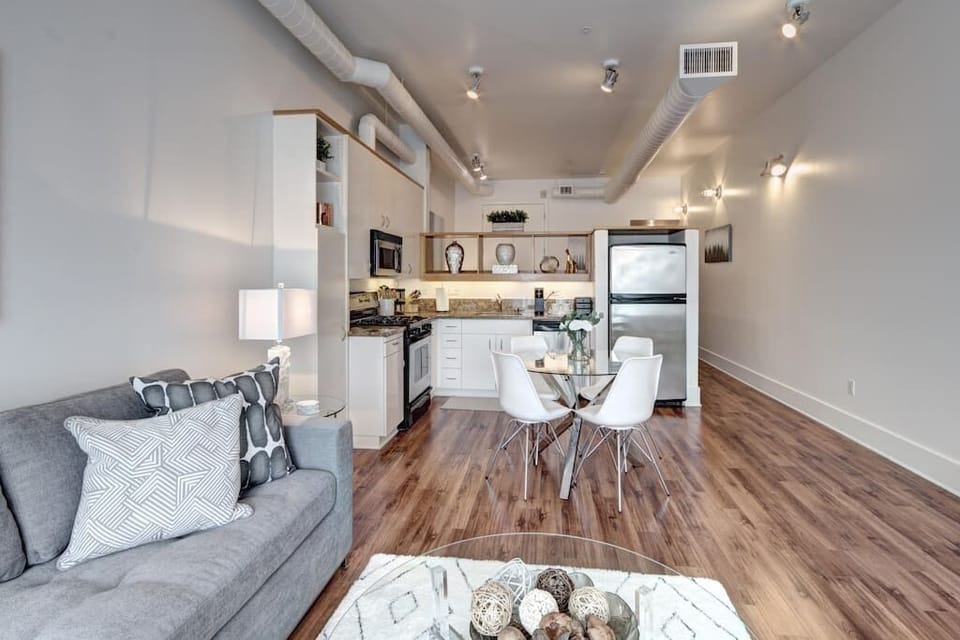 Living Room, view of the Kitchen