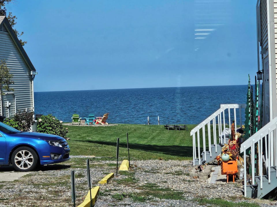 View of Lake Erie from the kitchen window
