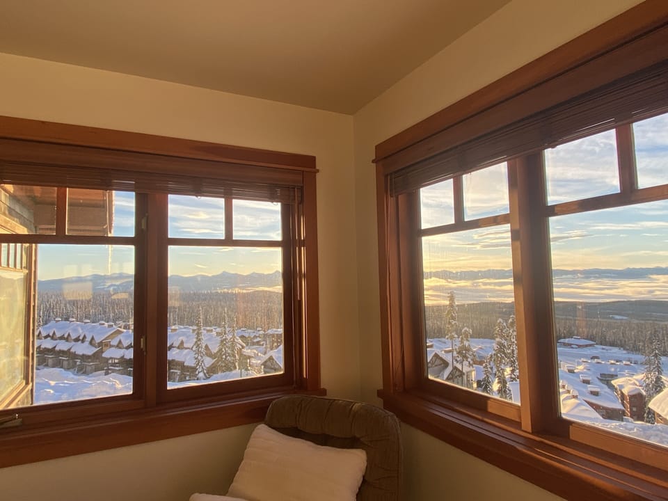 Amazing sunsets from the master bedroom