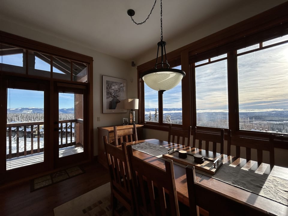 Comfortably seat 8 around the large dining room