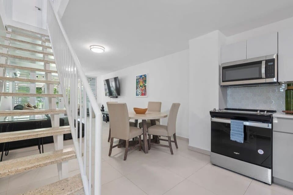 Enchanted Sunsets offer an open concept living, dining and kitchen areas.