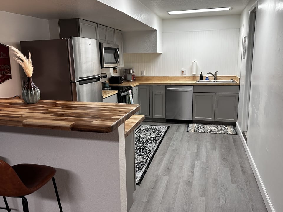 Fully stocked kitchen