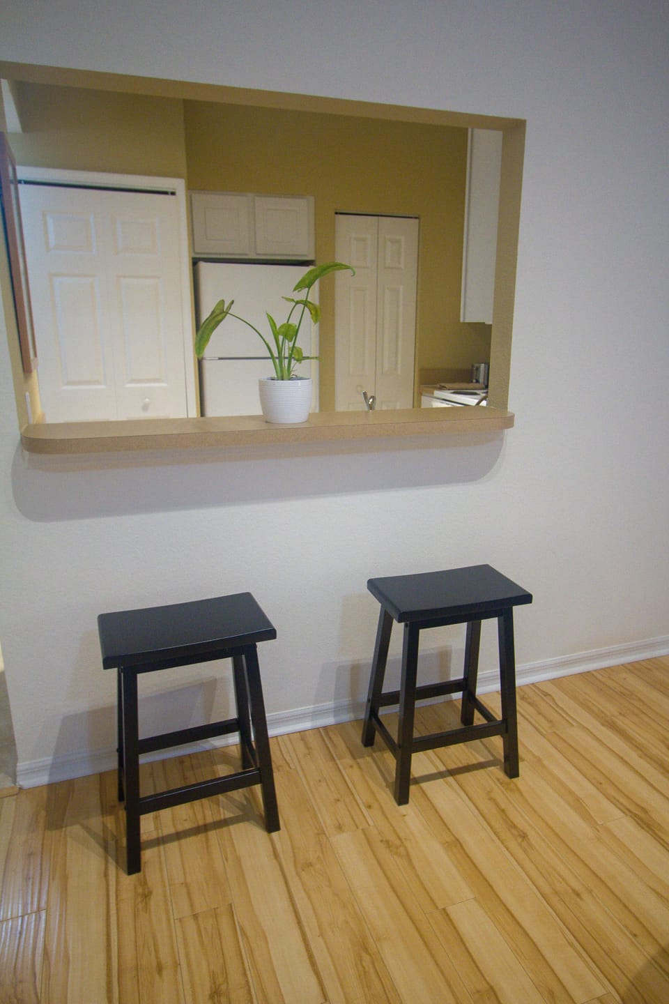 Breakfast area stools.