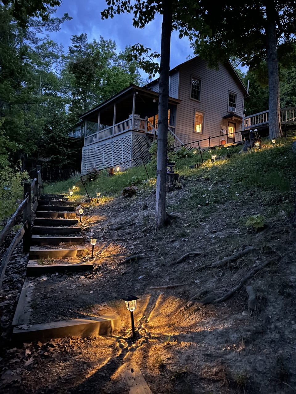 Path up to houses