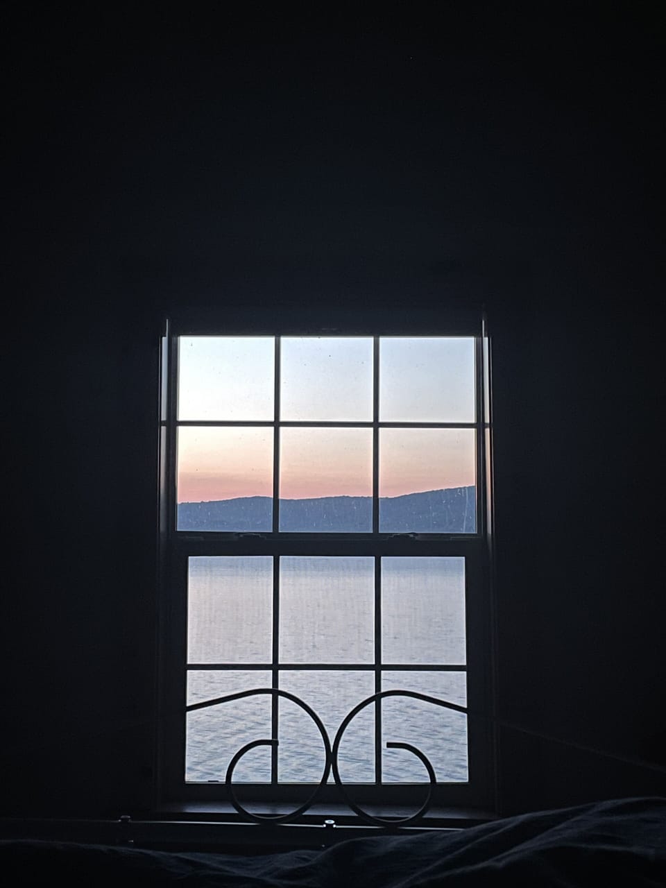 View from south house main queen bedroom