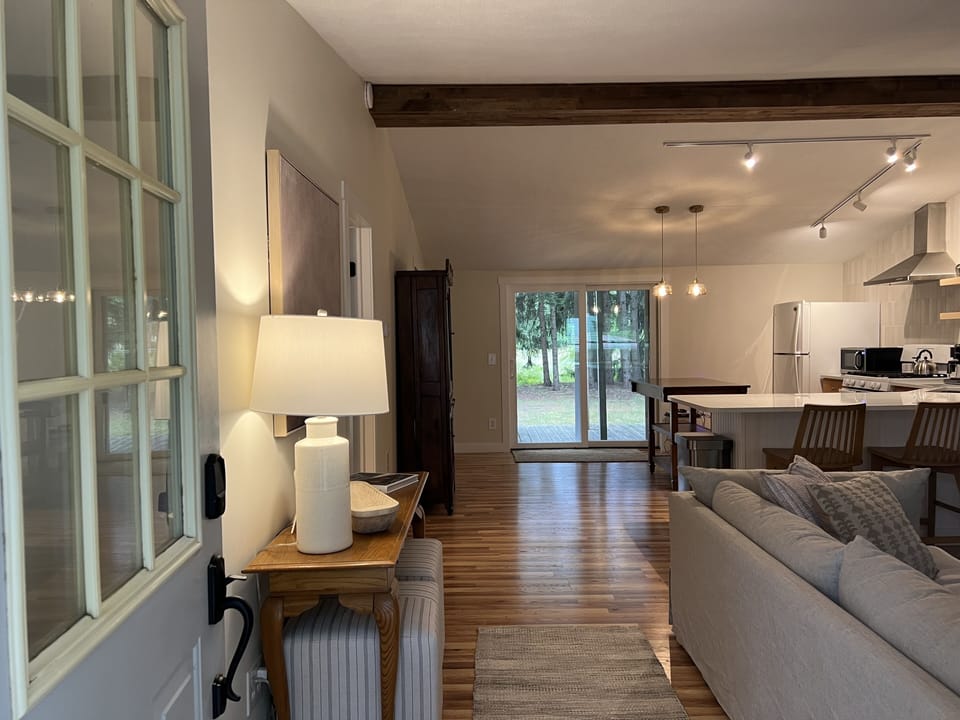 No hassle self check-in with smart front door lock.