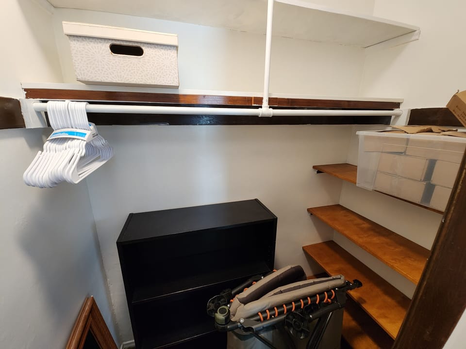 Two large closets
