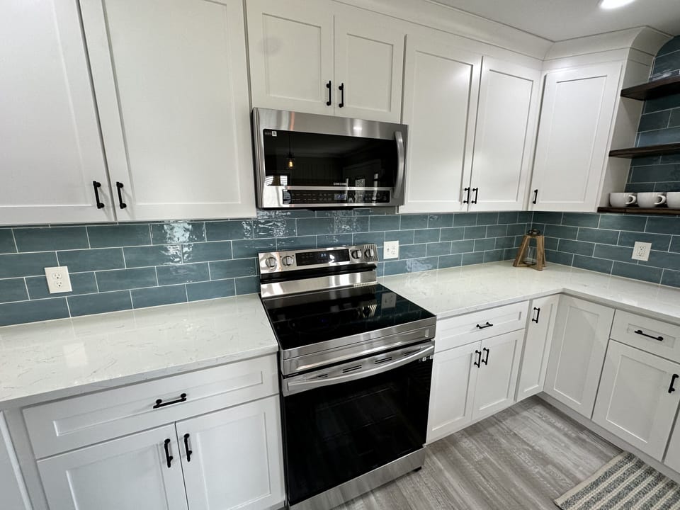 All new stainless appliances