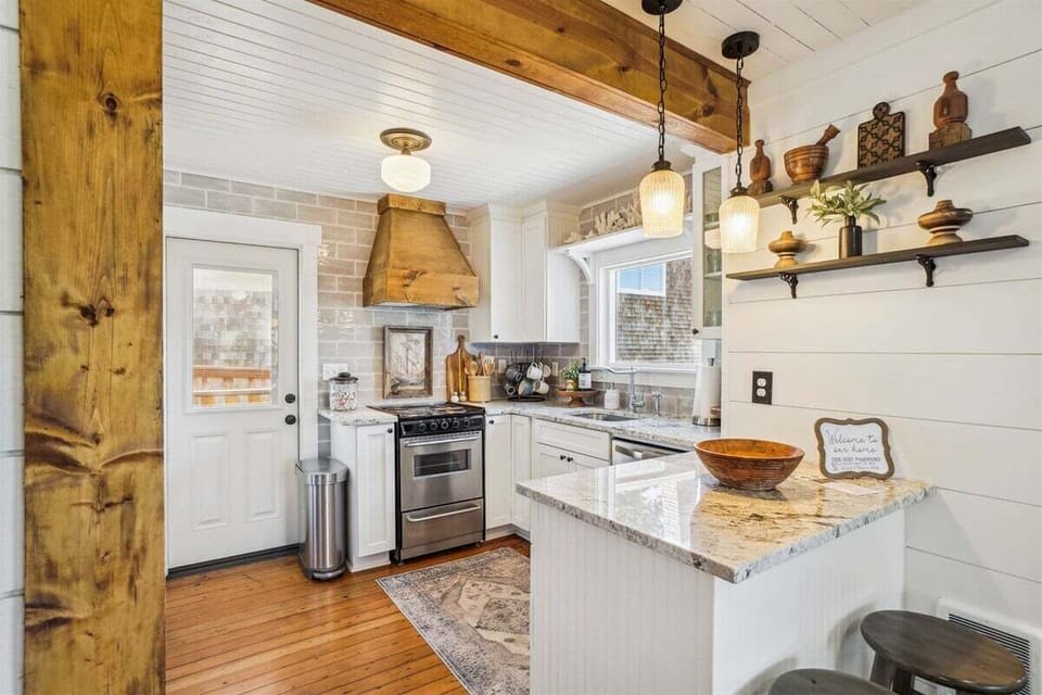 Kitchen at Larch St. Cottage