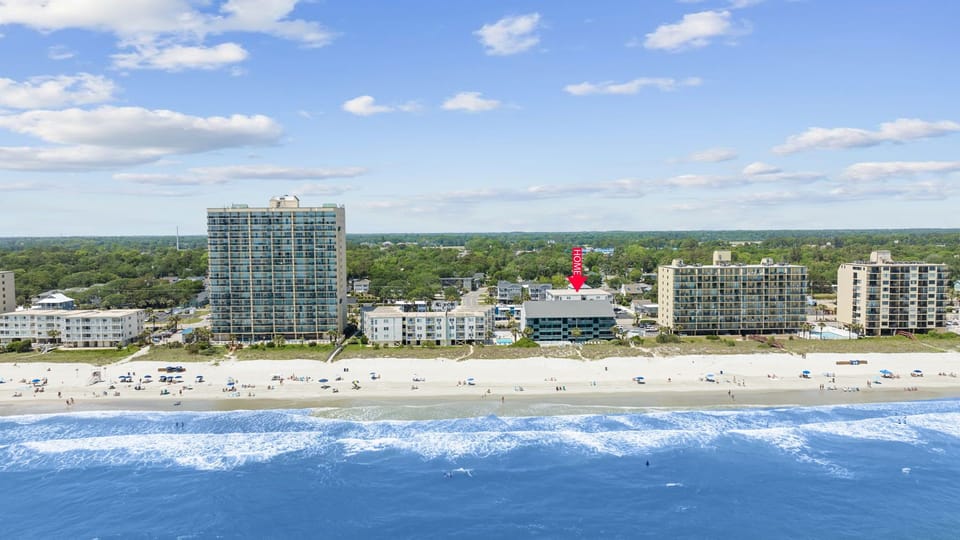 Directly across the street from the beach