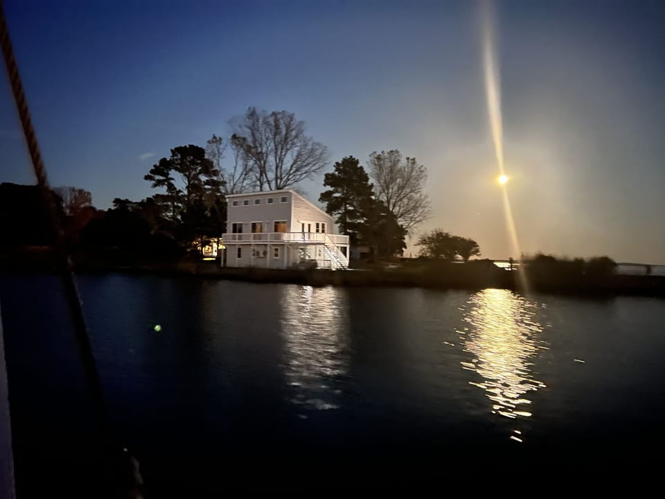 View of the “Point of View” cottage from the water