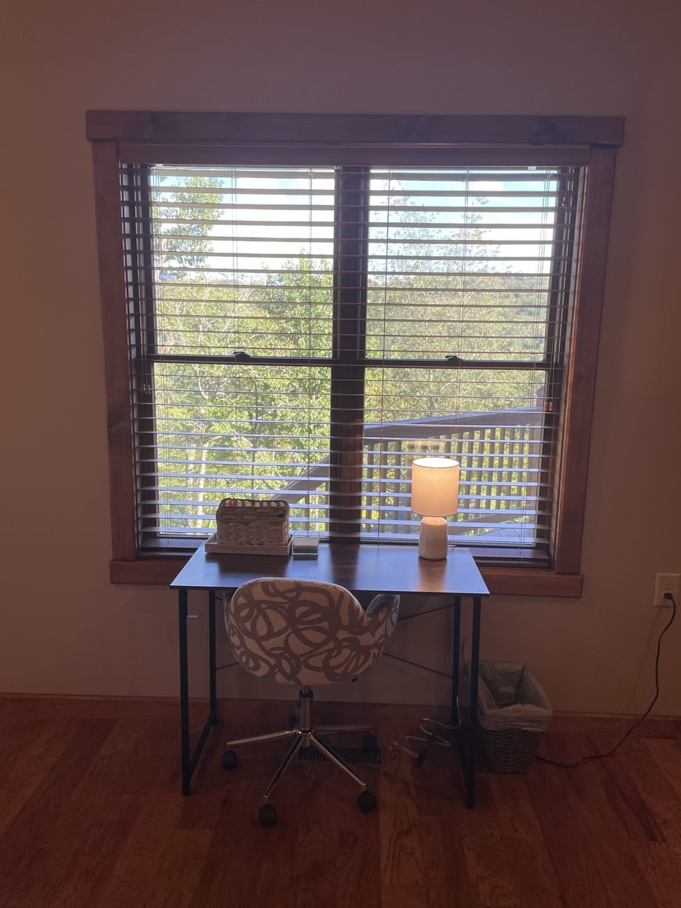 Designated work space in Master Bedroom