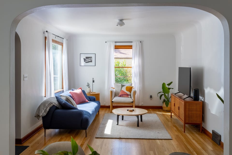 Main living room with natural light pouring in!